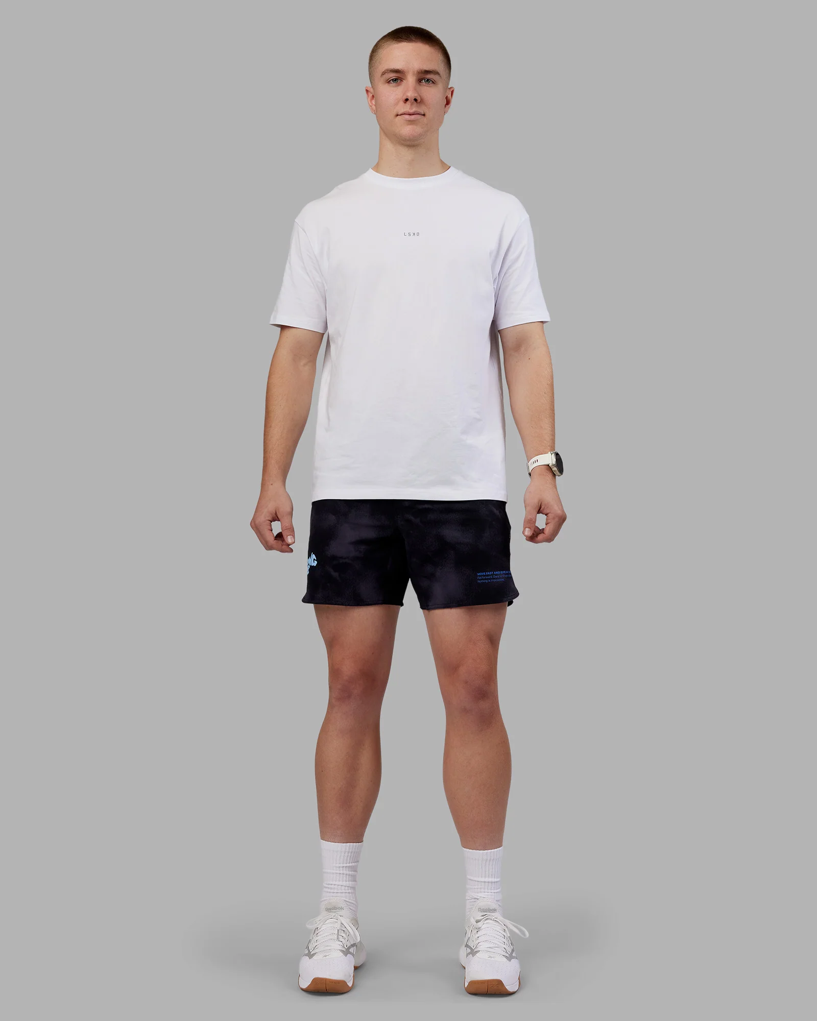 Lift 6" Short - Black Washed-Blue