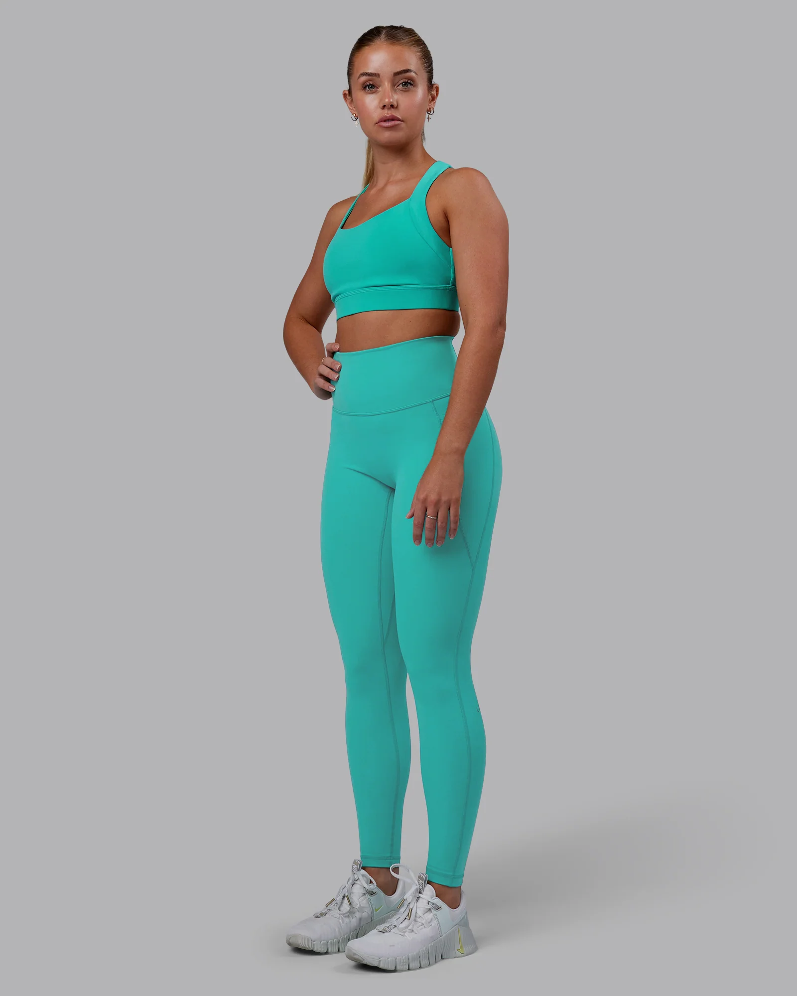 Fusion Ultra High-Rise Full Length Legging Pockets - Turquoise Tide