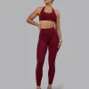 Fusion Ultra High-Rise Full Length Legging Pockets - Cordovan