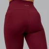 Fusion Ultra High-Rise Full Length Legging Pockets - Cordovan