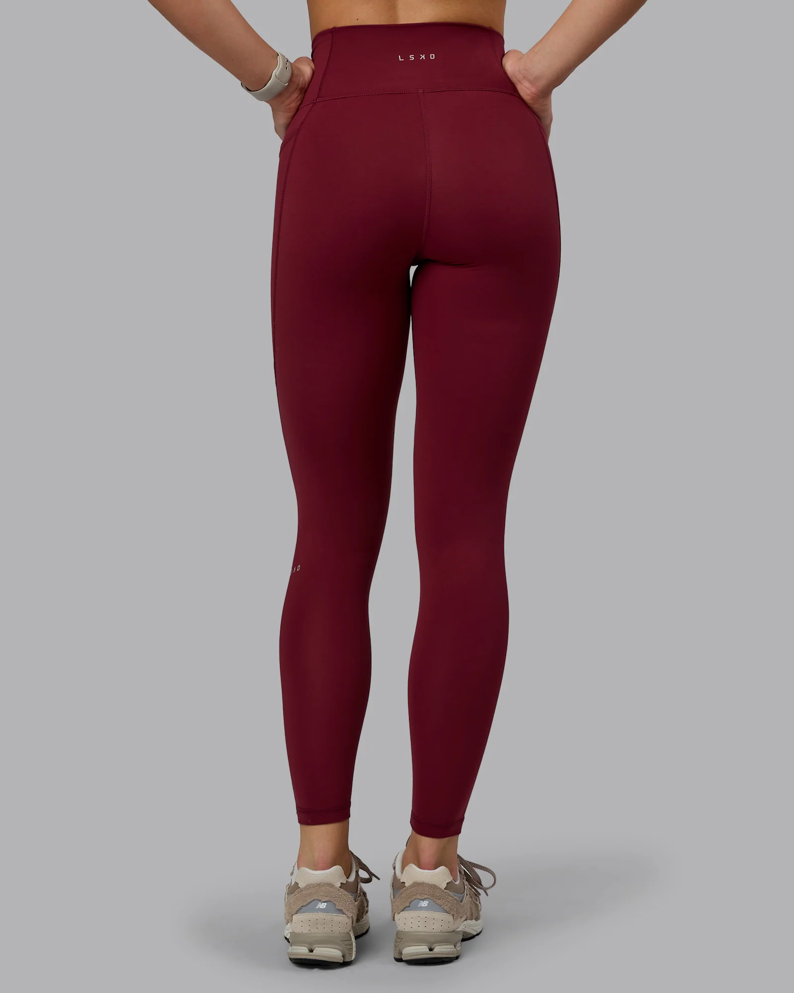 Fusion Ultra High-Rise Full Length Legging Pockets - Cordovan