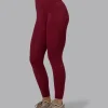 Fusion Ultra High-Rise Full Length Legging Pockets - Cordovan