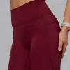 Fusion Ultra High-Rise Full Length Legging Pockets - Cordovan