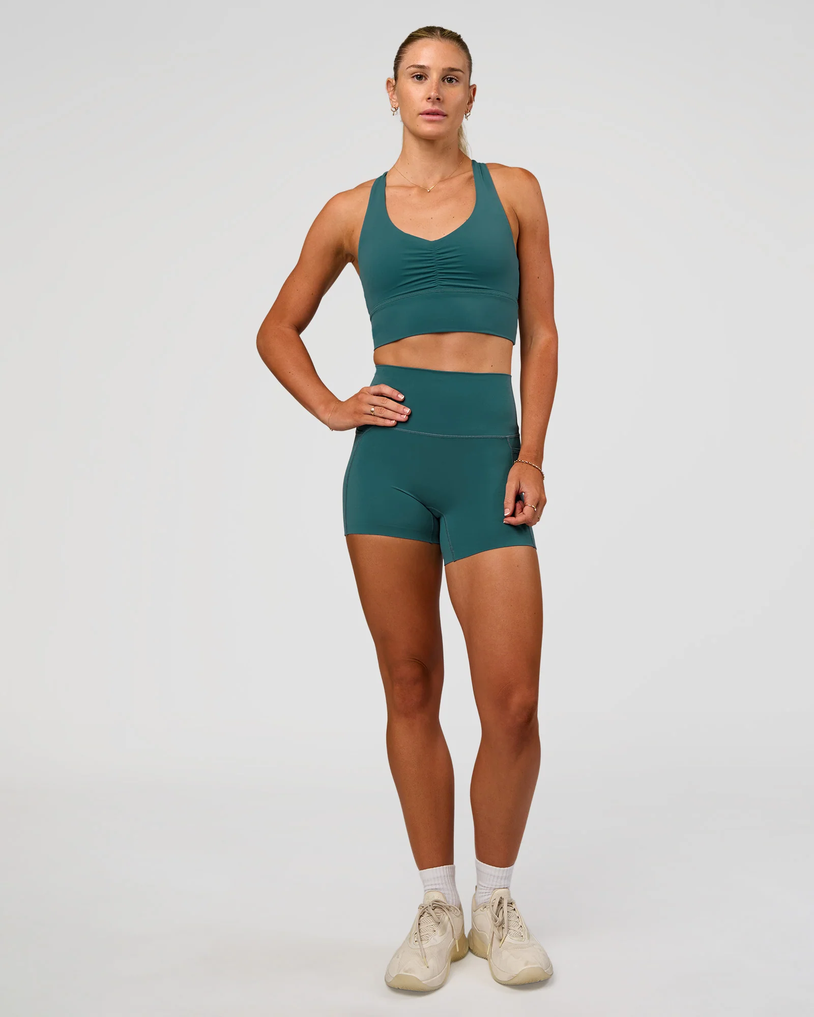19235-evoke-longline-sports-bra-transformative-teal-4.webp Evoke Longline Sports Bra - Transformative Teal