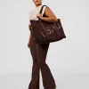 CF Fold Over High-Rise Flared Legging - Hot Chocolate