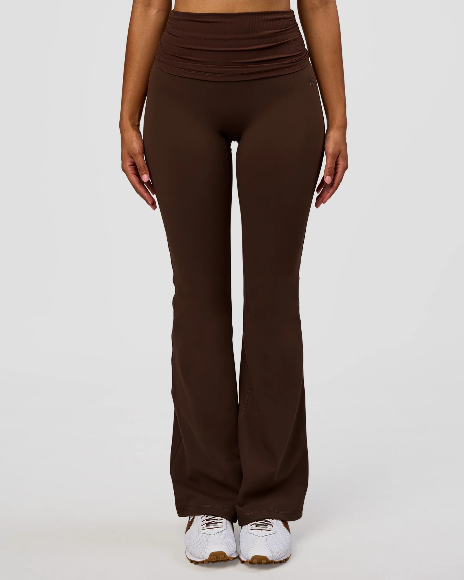 CF Fold Over High-Rise Flared Legging - Hot Chocolate