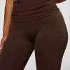 CF Fold Over High-Rise Flared Legging - Hot Chocolate