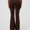 CF Fold Over High-Rise Flared Legging - Hot Chocolate