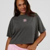 Go-To Heavyweight Reflective Skimmer Tee - Dark Storm Washed-Reflective