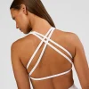 Aspire Twist Sports Bra - White