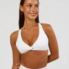 Aspire Twist Sports Bra - White