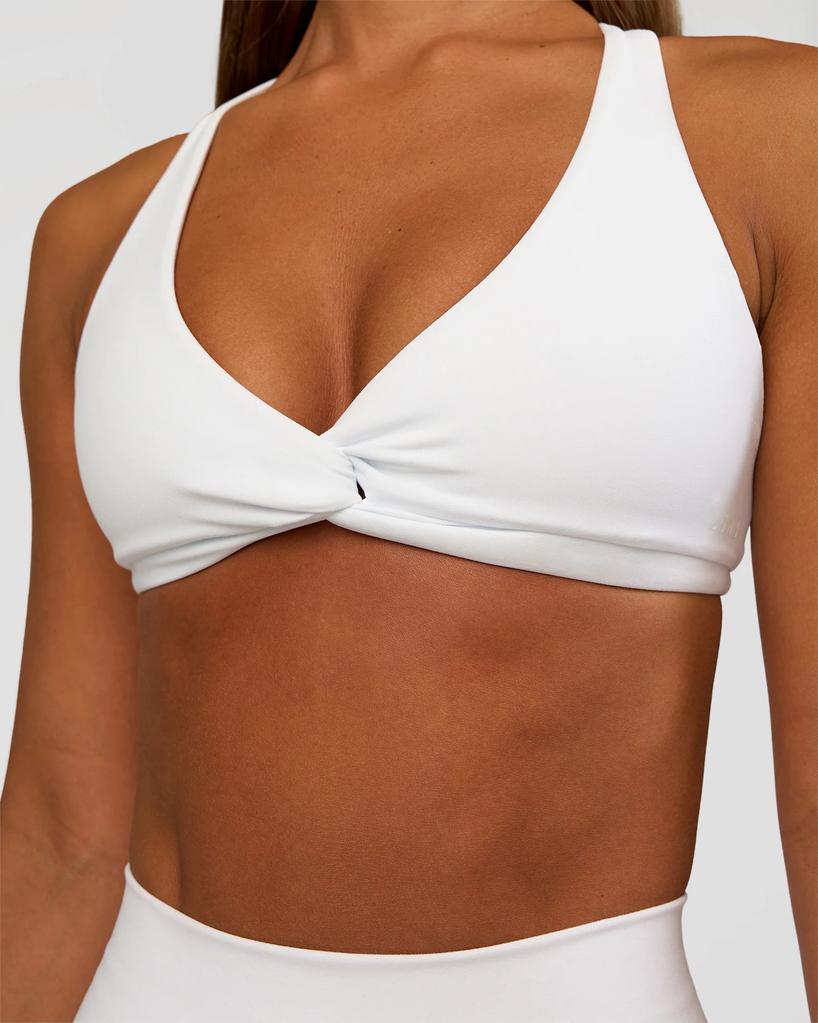 Aspire Twist Sports Bra - White