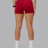 Fusion Ultra High-Rise 4" Short Pockets - Cherry Red