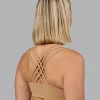 Push The Limit Sports Bra - Light Taupe