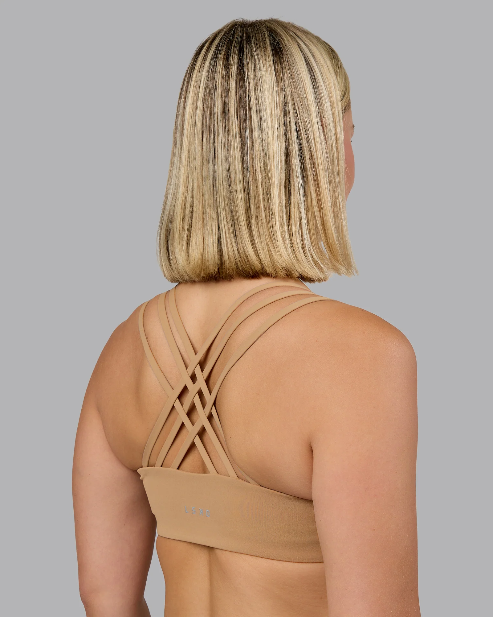 Push The Limit Sports Bra - Light Taupe