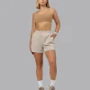 Push The Limit Sports Bra - Light Taupe