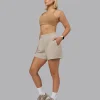 Push The Limit Sports Bra - Light Taupe