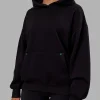 We Rise Oversize Hoodie - Black-Impact Green