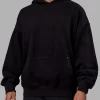 We Rise Oversize Hoodie - Black-Impact Green