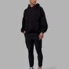 We Rise Oversize Hoodie - Black-Impact Green