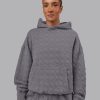 MVP Quilted Oversized Hoodie - Storm Front-Geometric