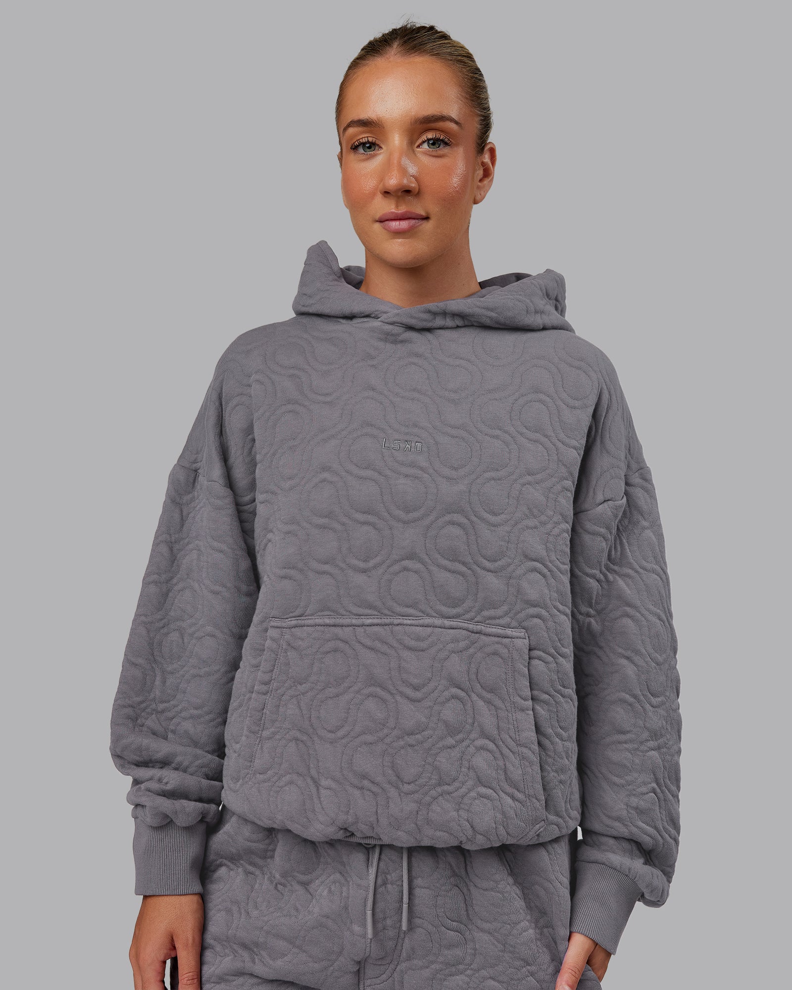 MVP Quilted Oversized Hoodie - Storm Front-Geometric