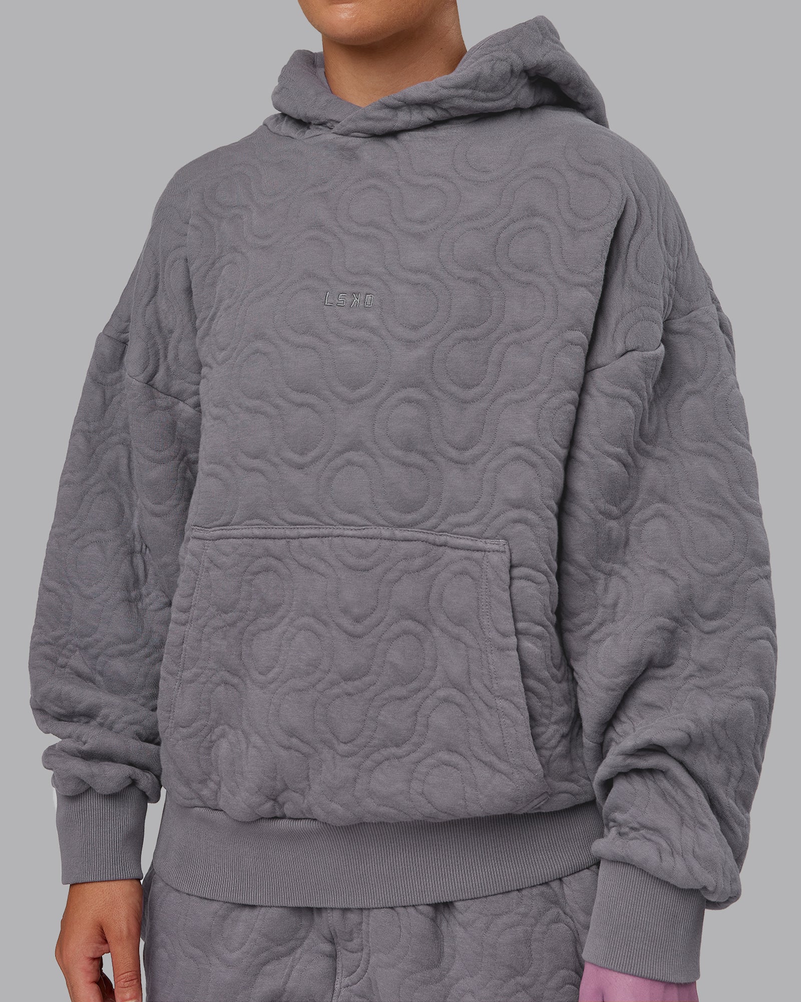 MVP Quilted Oversized Hoodie - Storm Front-Geometric