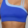 Thrive Asymmetric Sports Bra - Power Cobalt-Open Air