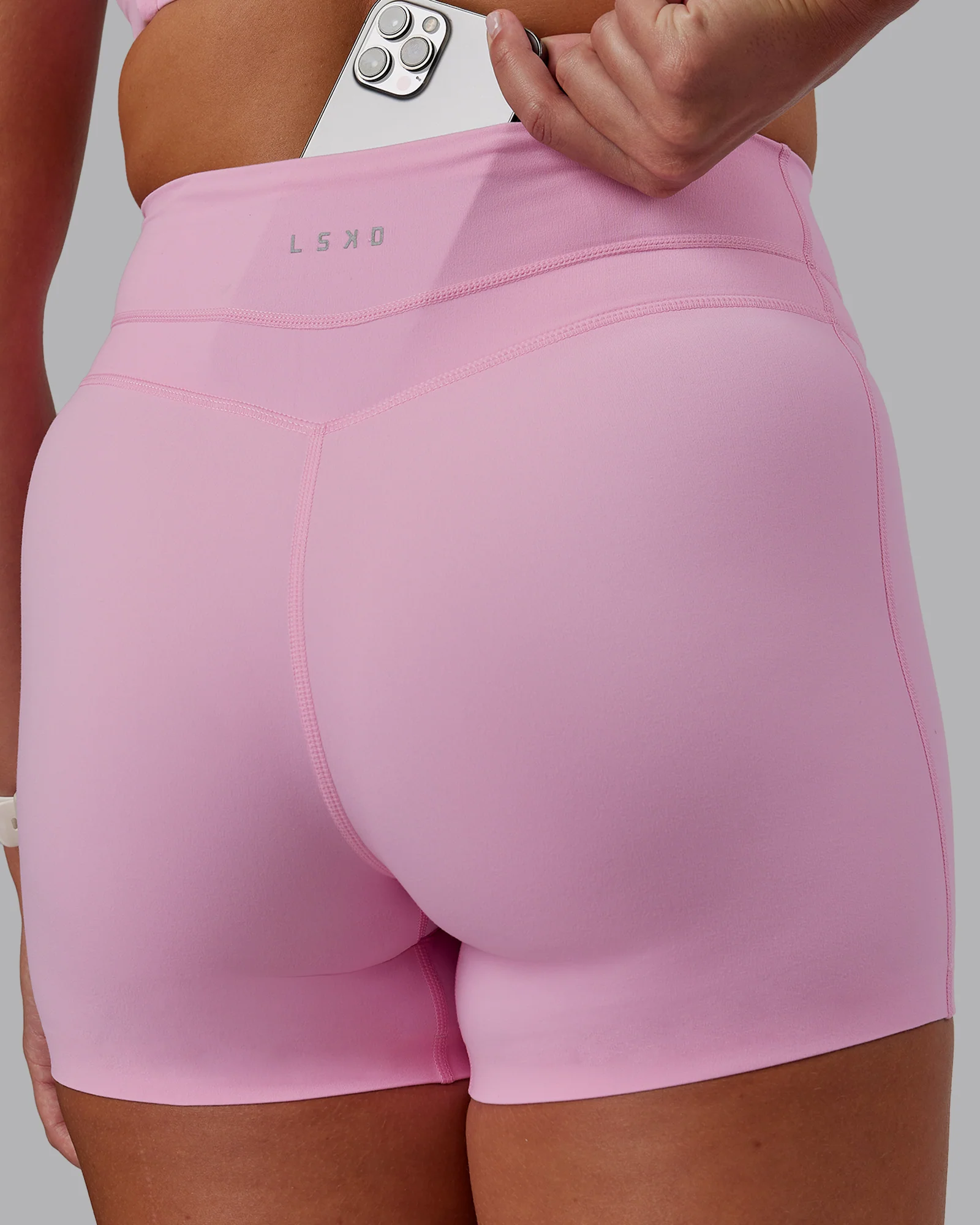 Enhance Ultra High-Rise 4" Short - Pink Frosting