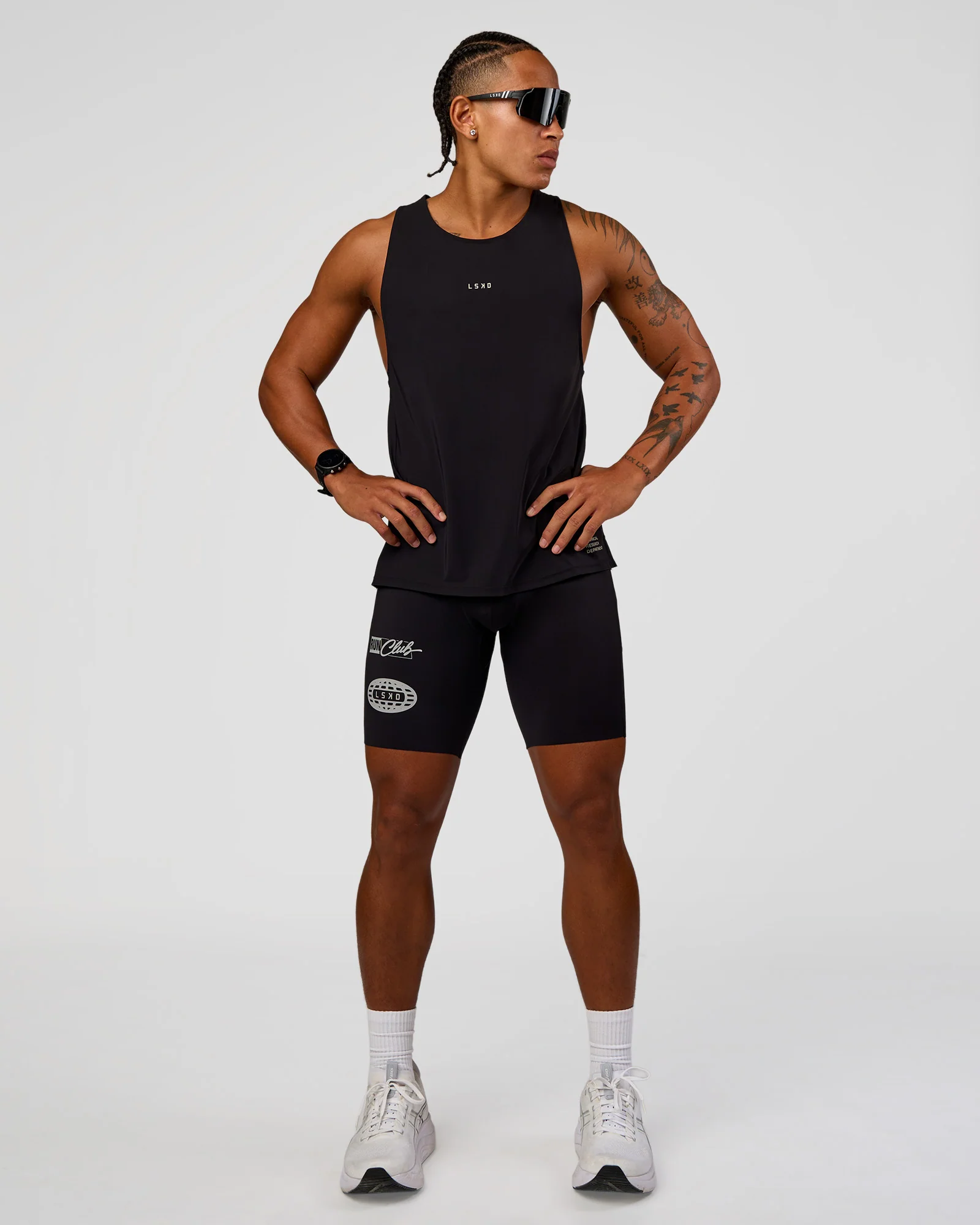 19435-race-day-8-short-tight-black-alloy-2.webp Race Day 8" Short Tight - Black-Alloy