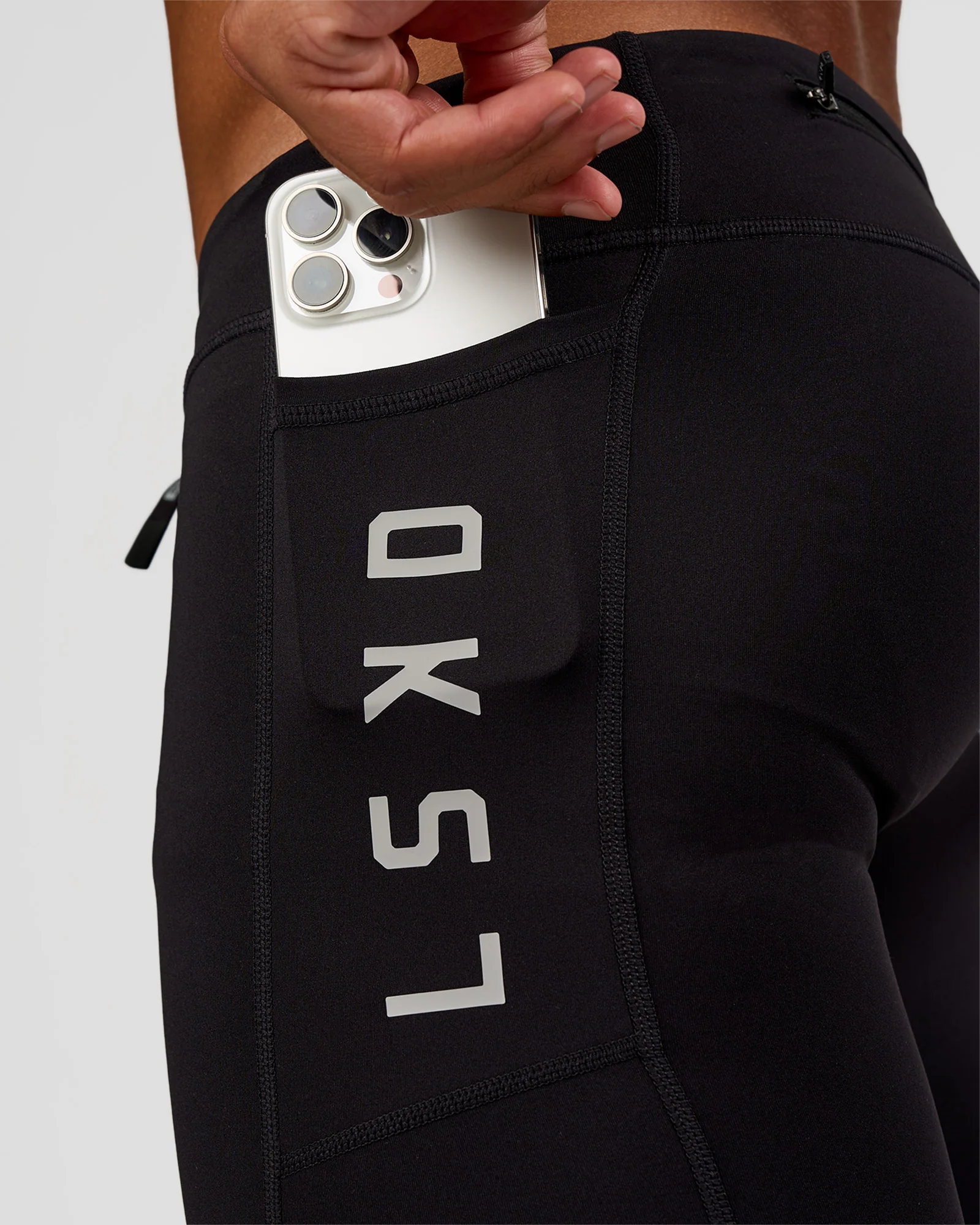 19435-race-day-8-short-tight-black-alloy-3.webp Race Day 8" Short Tight - Black-Alloy