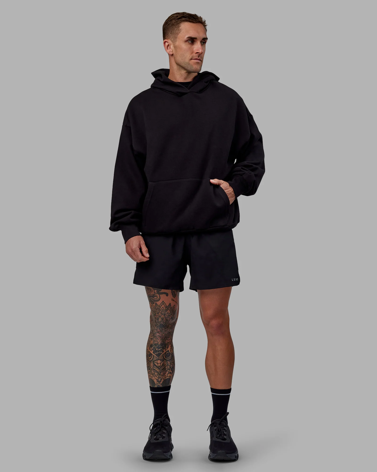 19461-keep-on-running-oversize-hoodie-black-white-12.webp Keep on Running Oversize Hoodie - Black-White