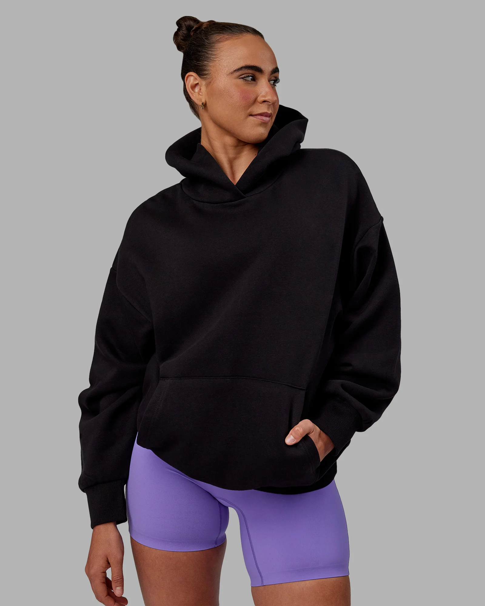 19461-keep-on-running-oversize-hoodie-black-white-3.webp Keep on Running Oversize Hoodie - Black-White