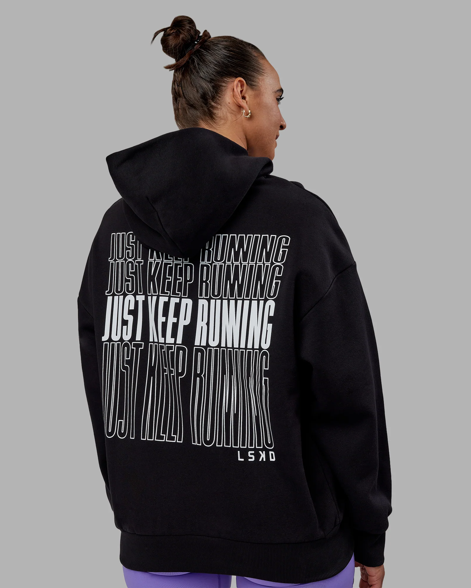 19461-keep-on-running-oversize-hoodie-black-white-7.webp Keep on Running Oversize Hoodie - Black-White