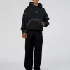 Urban Blur Unisex Oversized Hoodie - Black-Dark Storm
