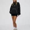 Urban Blur Unisex Oversized Hoodie - Black-Dark Storm