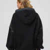 Urban Blur Unisex Oversized Hoodie - Black-Dark Storm