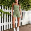 19488-resistance-ribbed-shelf-bra-performance-tank-bayleaf-2.jpg Resistance Ribbed Shelf Bra Performance Tank - Bayleaf