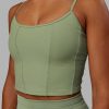 19488-resistance-ribbed-shelf-bra-performance-tank-bayleaf-4.jpg Resistance Ribbed Shelf Bra Performance Tank - Bayleaf