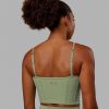19488-resistance-ribbed-shelf-bra-performance-tank-bayleaf-5.jpg Resistance Ribbed Shelf Bra Performance Tank - Bayleaf