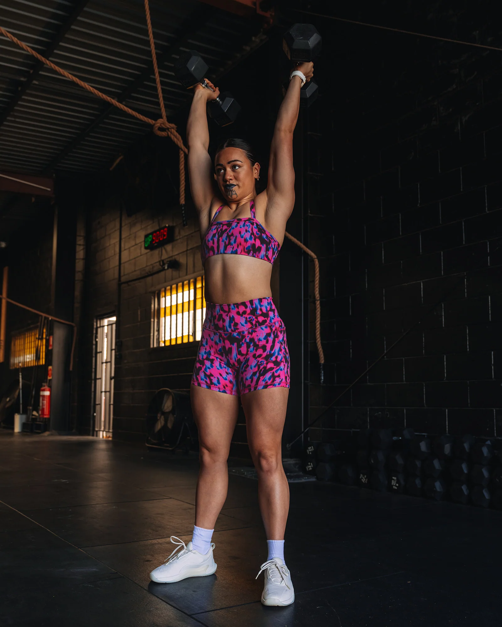 Fusion High-Rise 4" Short Pockets - Pink Luminous