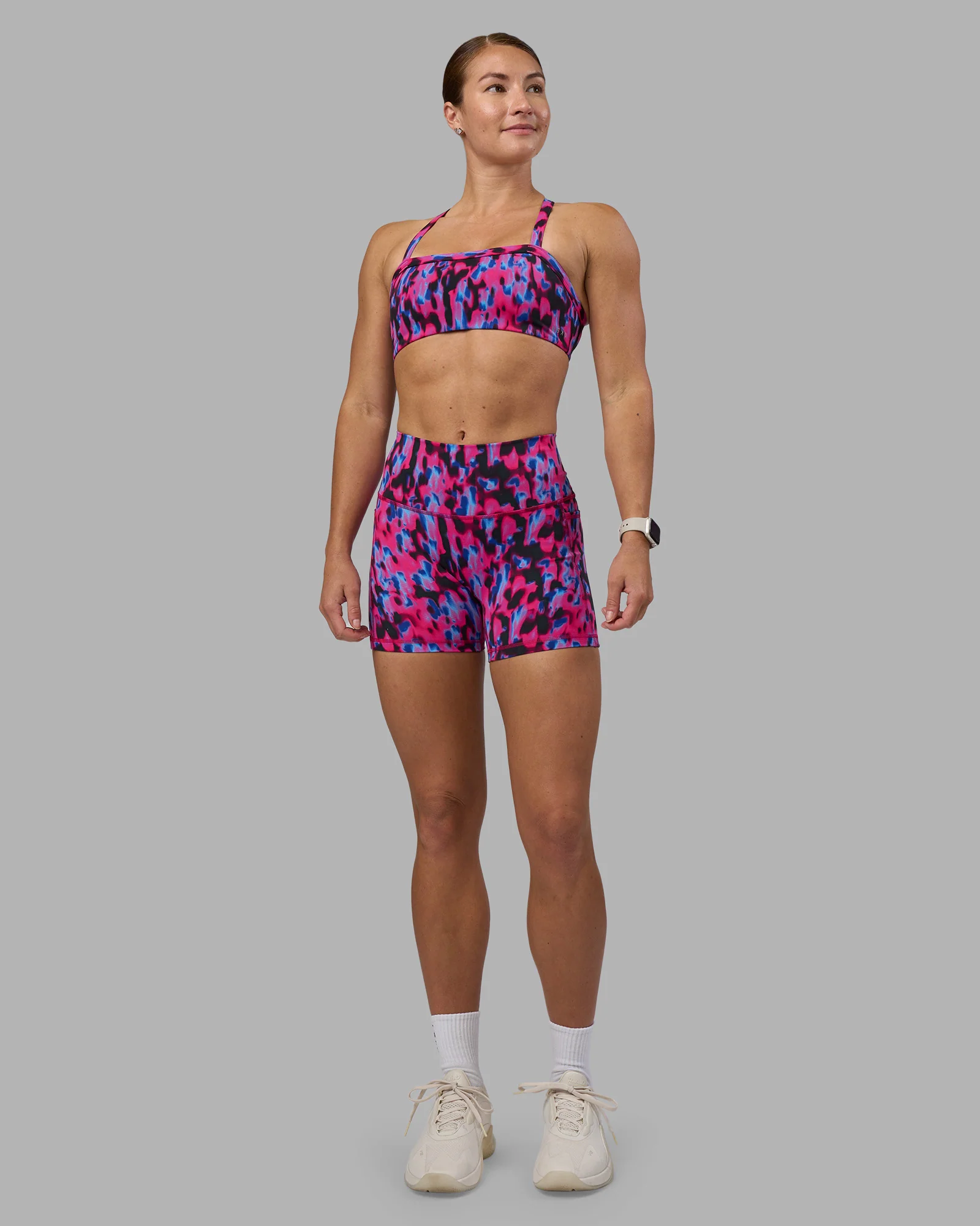Fusion High-Rise 4" Short Pockets - Pink Luminous