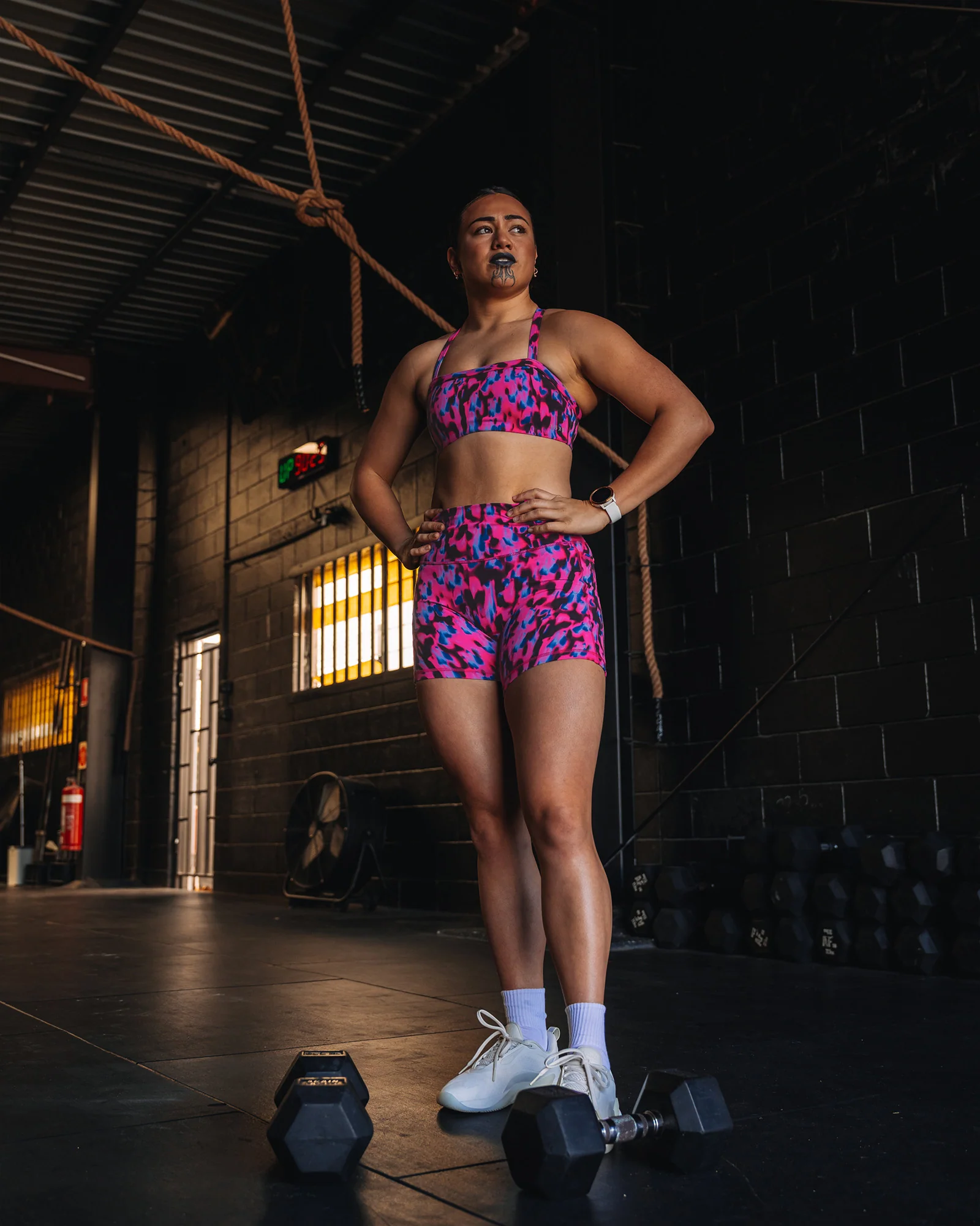 Fusion High-Rise 4" Short Pockets - Pink Luminous