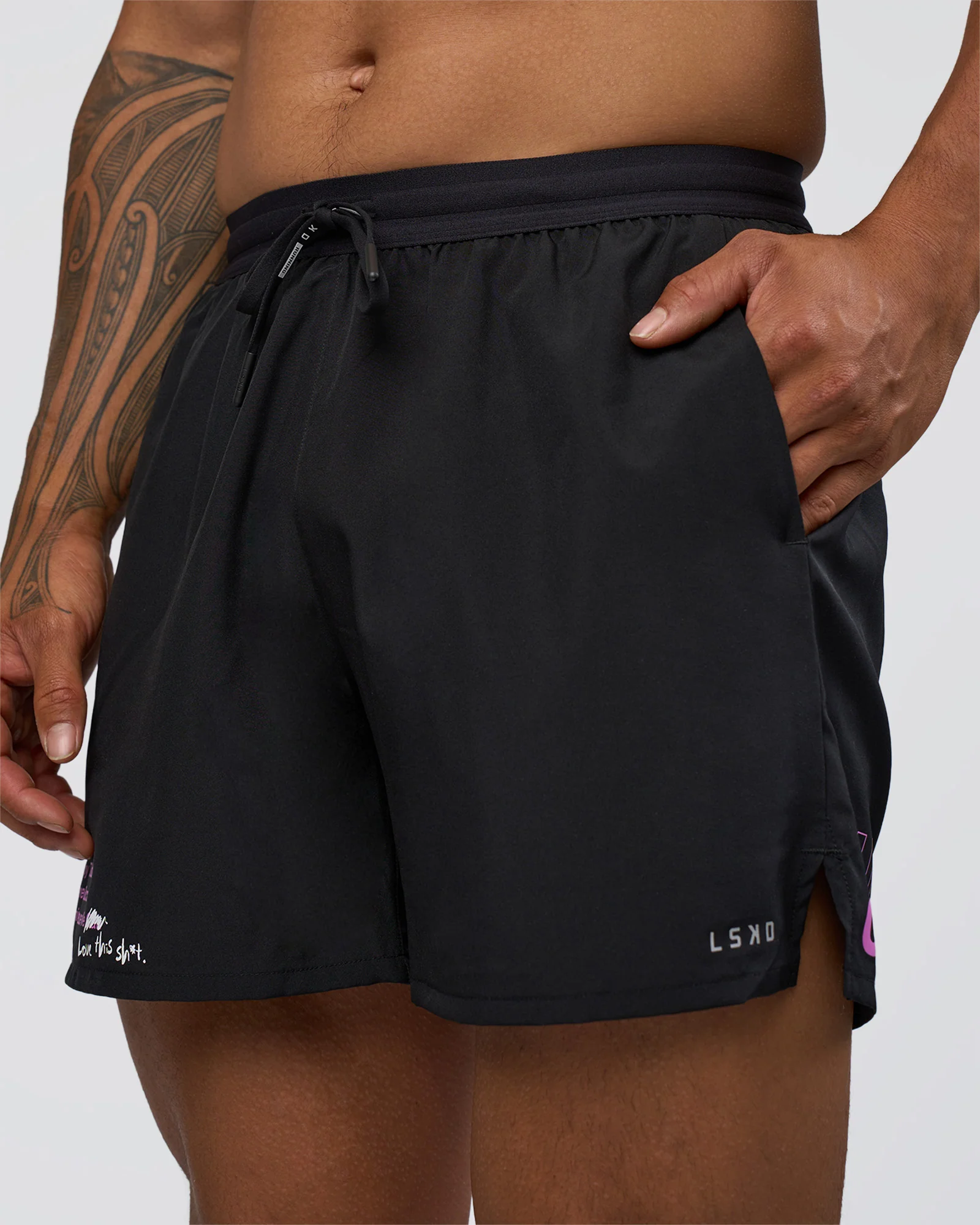 19541-pace-5-lined-running-short-black-ultra-fuchsia-6.webp Pace 5" Lined Running Short - Black-Ultra Fuchsia