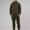 Athlete ForgedFleece Zip Up Hoodie - Forest Night