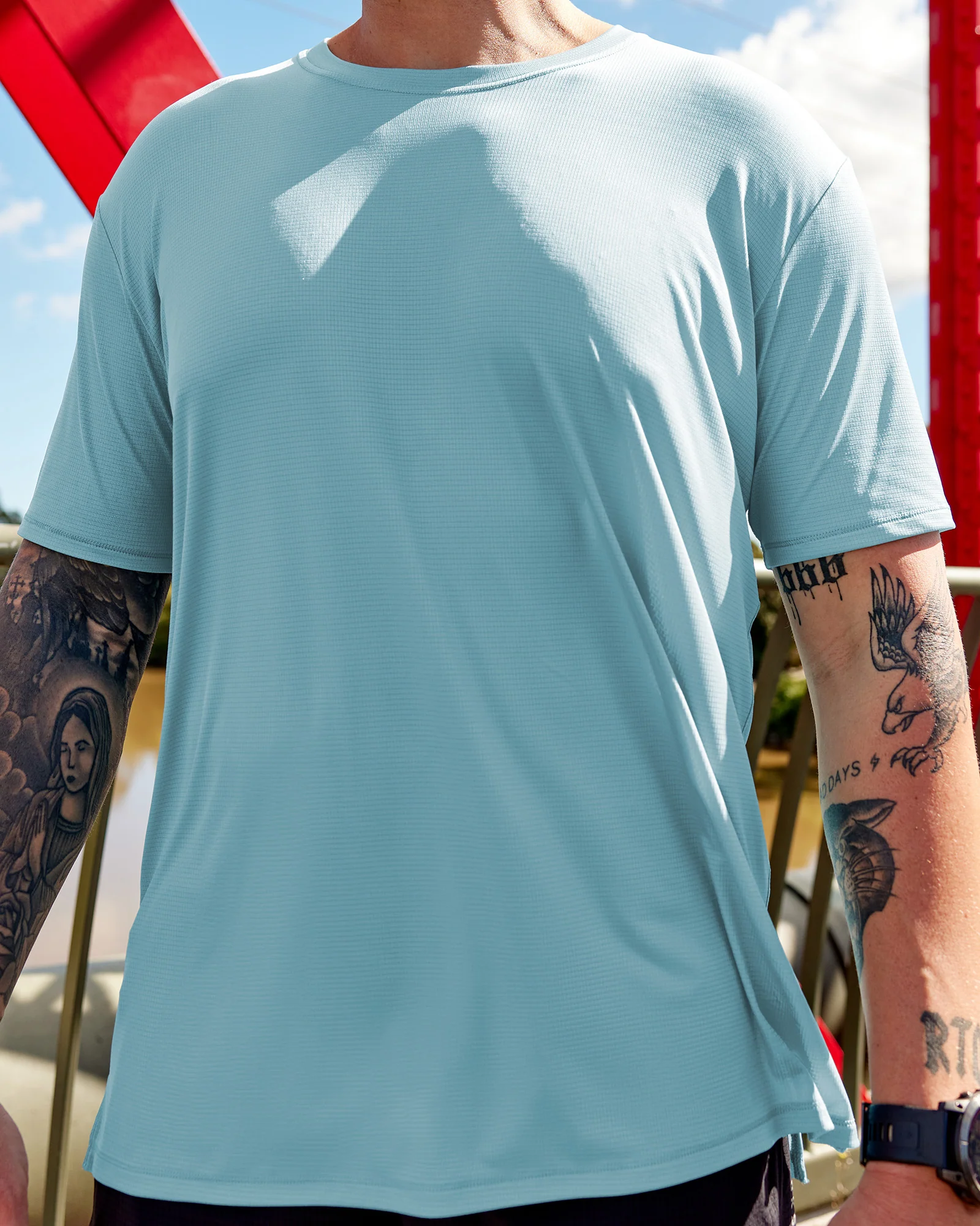 19566-pace-running-tee-retro-blue-2.webp Pace Running Tee - Retro Blue