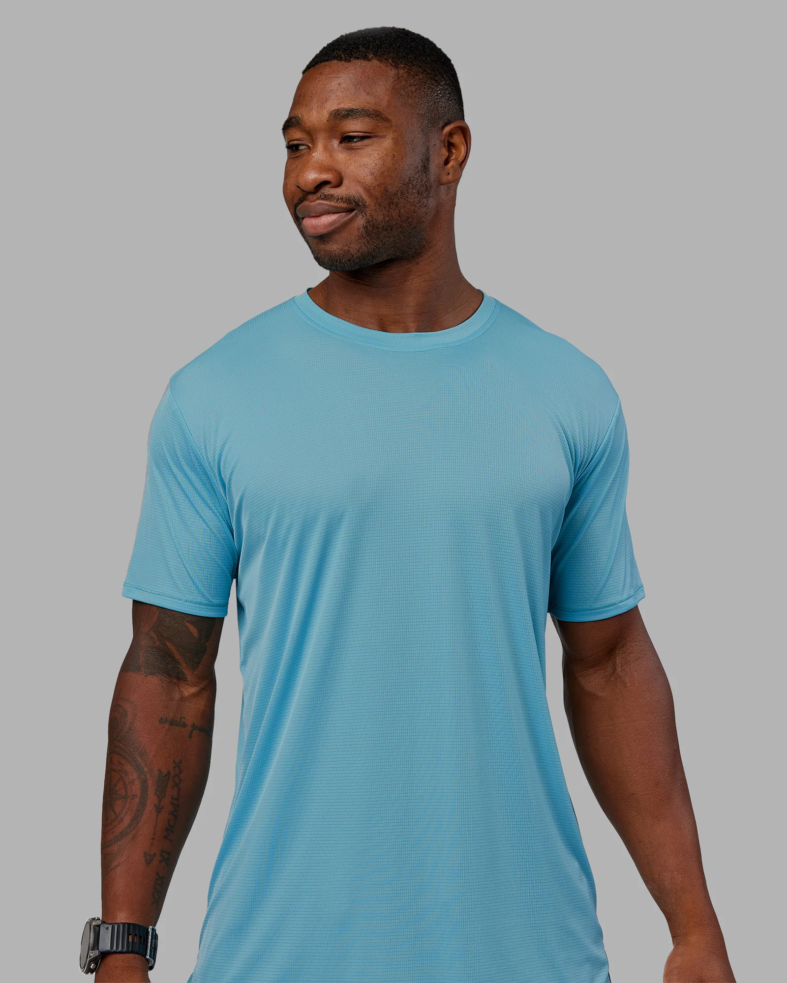 Pace Running Tee - Retro Blue