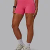 Fusion Ultra High-Rise 4" Short Pockets - Hot Pink