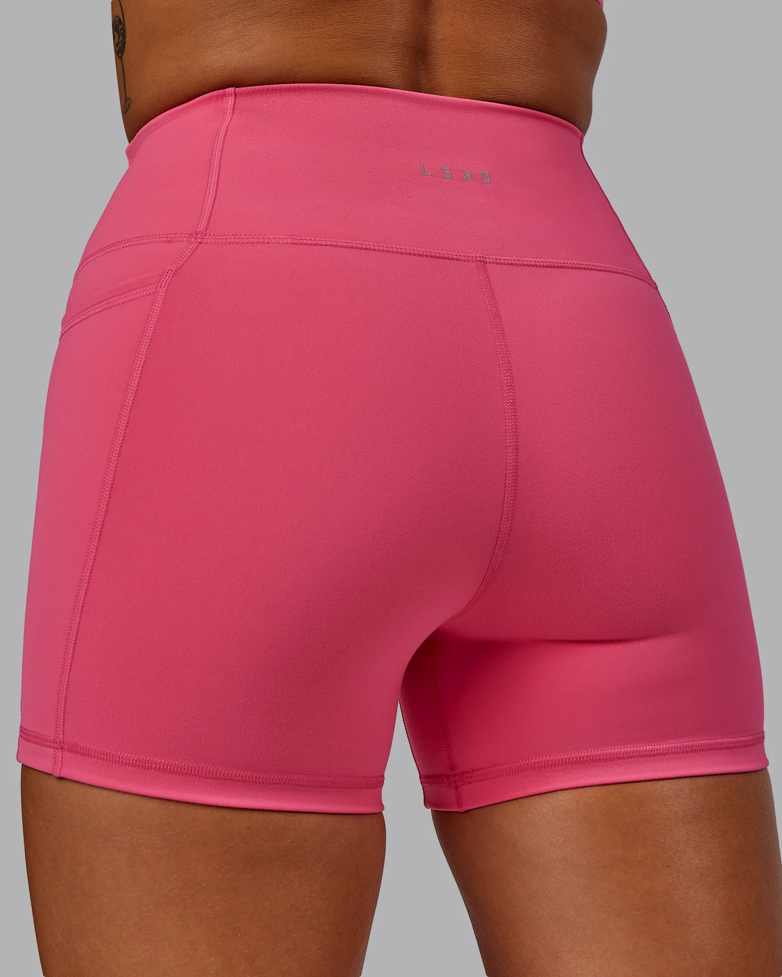 Fusion Ultra High-Rise 4" Short Pockets - Hot Pink