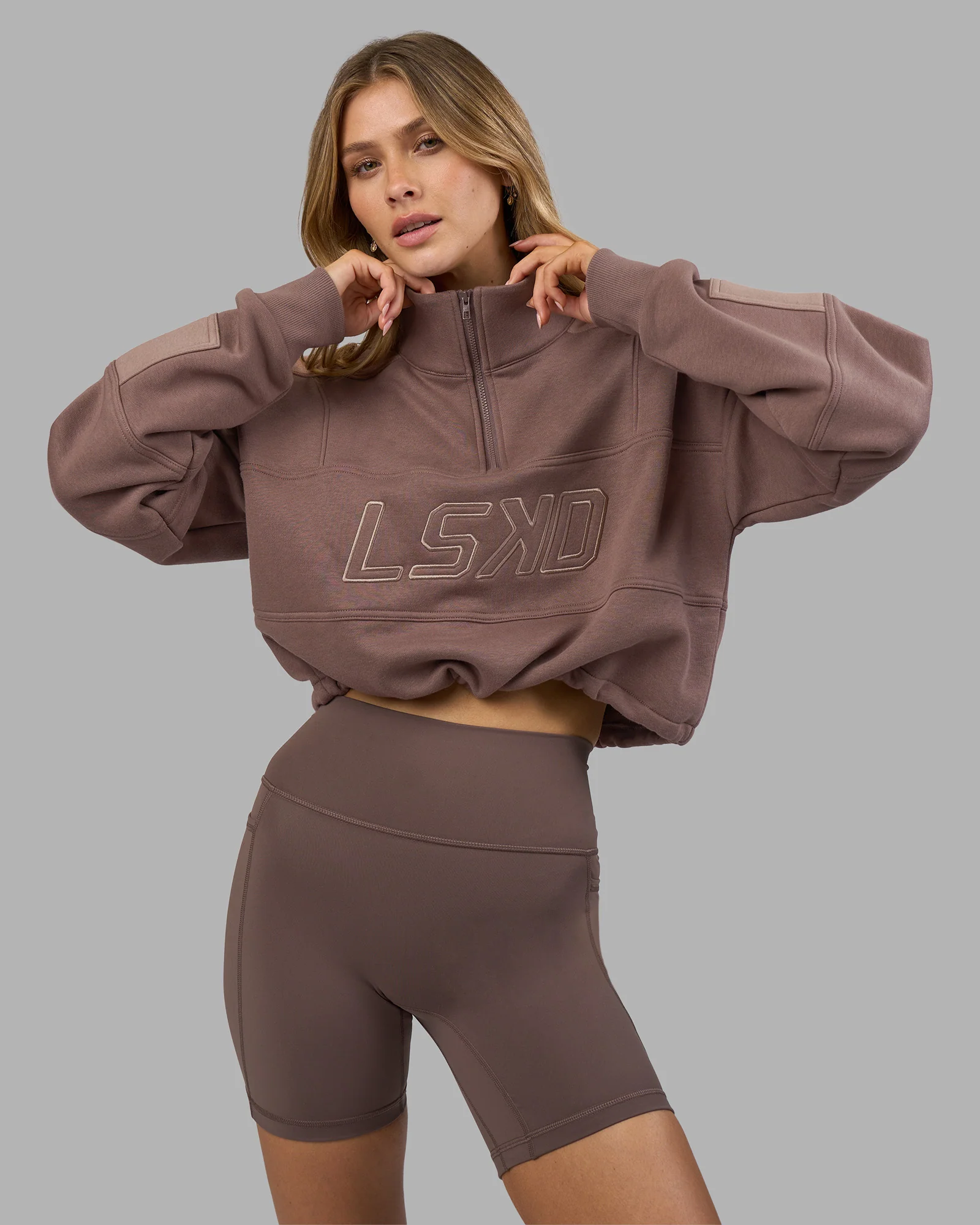 Slam Quarter Zip Sweater - Peppercorn